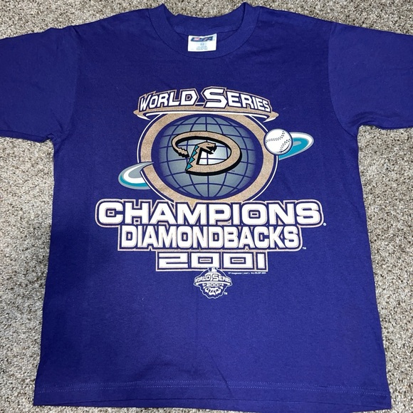 Vintage Kids 2001 Arizona DiamondBacks World Series T shirt - Picture 1 of 3